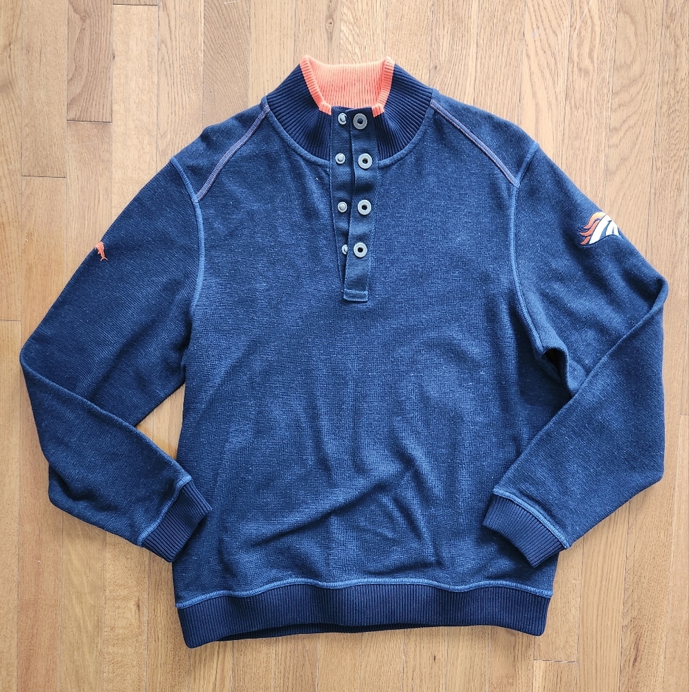 Tommy Bahama NFL Denver Broncos Navy Sweater/Sweatshirt